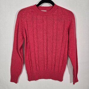 U.S.A. Vintage Y2K Retro Eclectic-Grandpa-Grandma BARBIE PINK Sweater Women Sz S